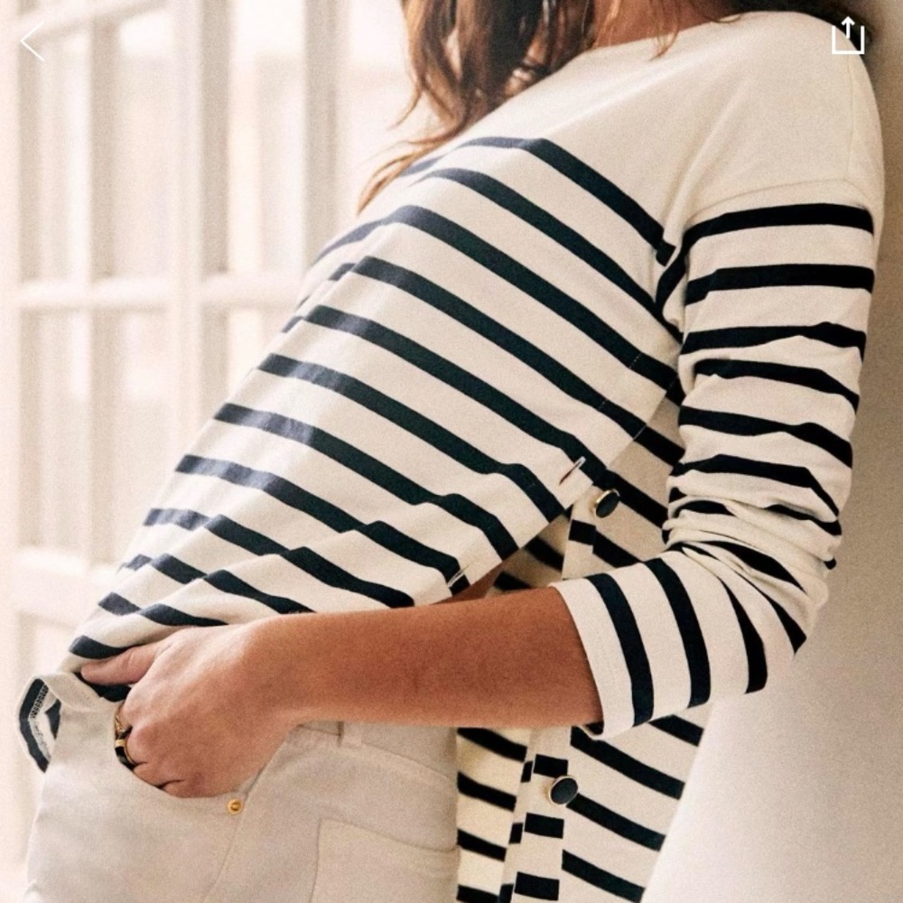 Sezane Noan Marinière Top